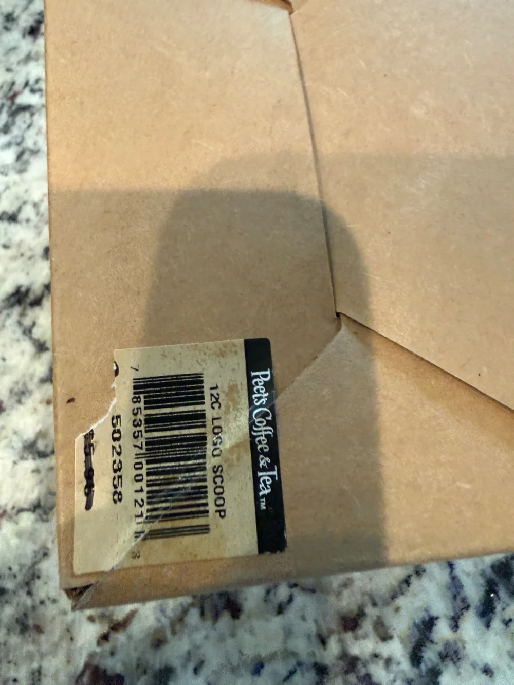 Peet’s 12 cup French press scoop plus a 3 cup scoop